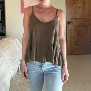 Topshop Green Tank